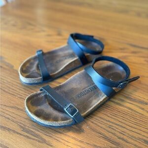 Birkenstock Black and Brown Sandals